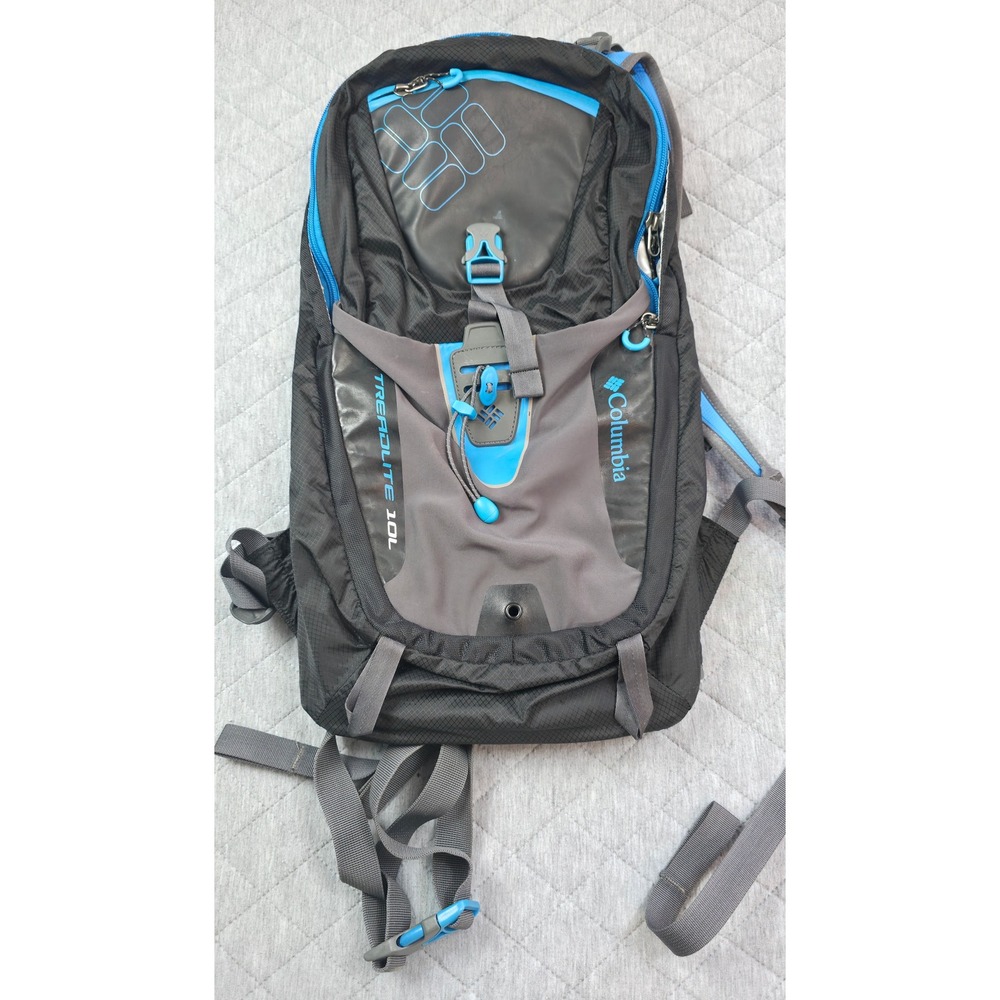 Columbia Treadlite 10L Backpack Black Blue Hiking Hydration Pack Good